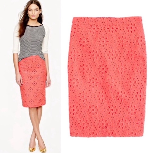 J. Crew Dresses & Skirts - 🔴LAST CHANCE J Crew Petite No 2 Pencil Skirt Eyelet